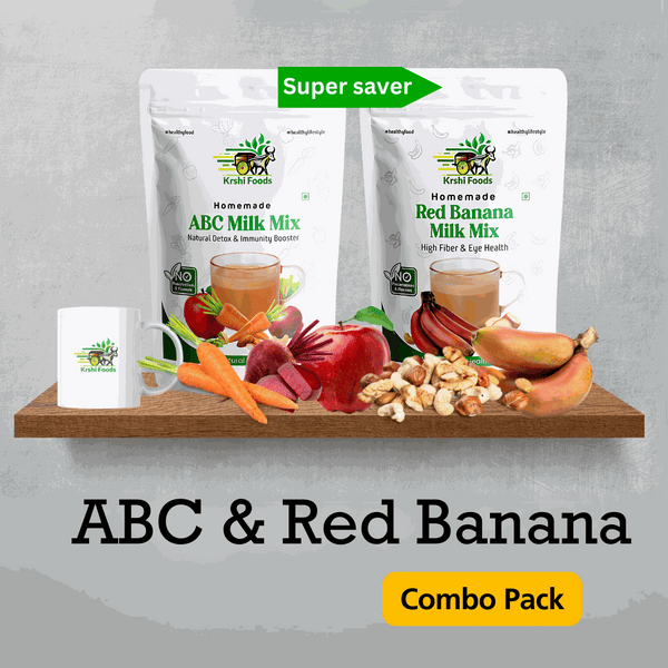 Natural Apple, Beetroot & Carrot & Red Banana Milk Mix Combo: A Delicious Path to Wellness!