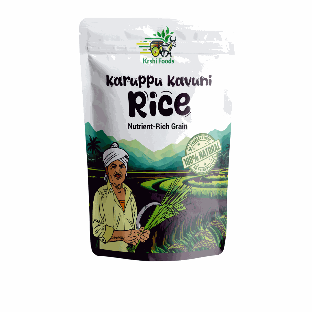 Karuppu Kavuni Rice (Black Rice) - 100% Naturally Grown – Krshi Foods