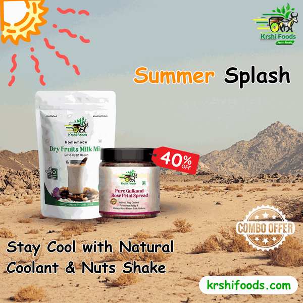 Summer Splash - Gulkand Honey + Dry Fruits Shake