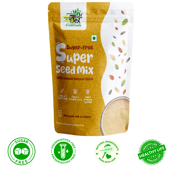 Super Seeds Instant Milk Mix (5 Premium Seeds) - Zero Sugar